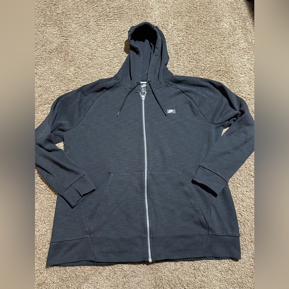 Nike Sportswear Full Zip Hoodie Jacket 'Dark Grey XL - Picture 2 of 8